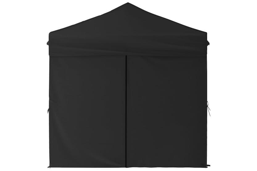 vidaXL 93504 Folding Party Tent With Sidewalls Black 2x2 M vidaXL 93504 Folding Party Tent With Sidewalls Black 2x2 M