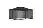 vidaXL 48598 Gazebo With Nets 300x400x265cm Anthracite vidaXL 48598 Gazebo With Nets 300x400x265cm Anthracite