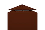 vidaXL 46616 2-tier Gazebo Top Cover 310 G/m² 3x3 M Terracotta vidaXL 46616 2-tier Gazebo Top Cover 310 G/m² 3x3 M Terracotta