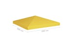vidaXL 312079 Gazebo Top Cover 270 G/m² 3x3 M Yellow vidaXL 312079 Gazebo Top Cover 270 G/m² 3x3 M Yellow