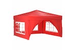 vidaXL 93527 Folding Party Tent With Sidewalls Red 3x3 M vidaXL 93527 Folding Party Tent With Sidewalls Red 3x3 M
