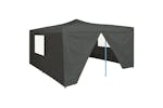 vidaXL 48909 Folding Gazebo With 4 Sidewalls 5x5 M Anthracite vidaXL 48909 Folding Gazebo With 4 Sidewalls 5x5 M Anthracite