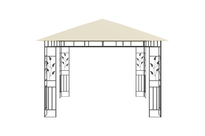 vidaXL 47969 Gazebo With Mosquito Net 3x3x2.73 M Cream 180 G/m² vidaXL 47969 Gazebo With Mosquito Net 3x3x2.73 M Cream 180 G/m²