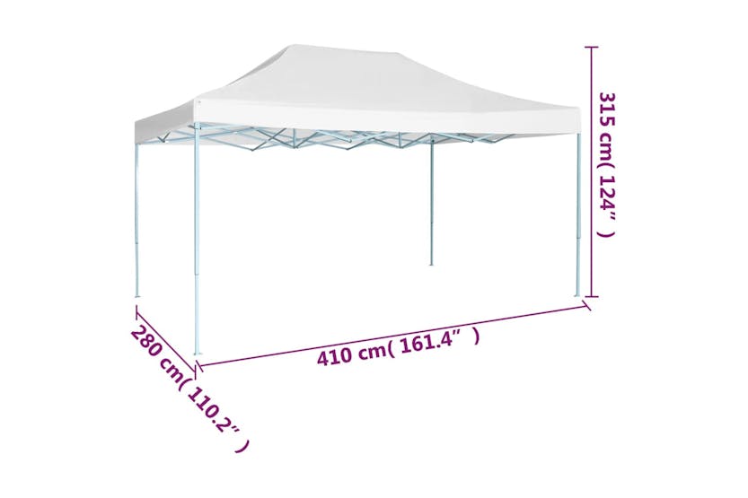 vidaXL 48898 Professional Folding Party Tent 3x4 M Steel White vidaXL 48898 Professional Folding Party Tent 3x4 M Steel White