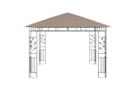 vidaXL 312251 Gazebo With Mosquito Net 3x3x2.73 M Taupe 180 G/m² vidaXL 312251 Gazebo With Mosquito Net 3x3x2.73 M Taupe 180 G/m²