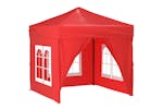 vidaXL 93506 Folding Party Tent With Sidewalls Red 2x2 M vidaXL 93506 Folding Party Tent With Sidewalls Red 2x2 M