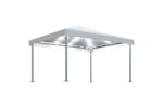 Vidaxl 3070351 Gazebo With Led String Lights 400x300 Cm Cream Aluminium Vidaxl 3070351 Gazebo With Led String Lights 400x300 Cm Cream Aluminium