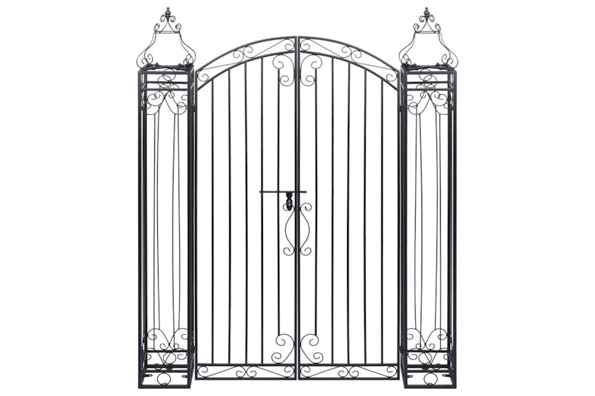 vidaXL 49420 Ornamental Garden Gate Wrought Iron 122x20.5x160cm vidaXL 49420 Ornamental Garden Gate Wrought Iron 122x20.5x160cm
