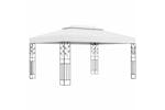 vidaXL 48030 Gazebo With Double Roof 3x4 M White vidaXL 48030 Gazebo With Double Roof 3x4 M White