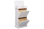 vidaXL 284091 Shoe Cabinet White 50x28x98cm Paulownia Wood vidaXL 284091 Shoe Cabinet White 50x28x98cm Paulownia Wood
