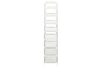 vidaXL 330043 Shoe Rack With 8 Shelves Metal And Non-woven Fabric Silver vidaXL 330043 Shoe Rack With 8 Shelves Metal And Non-woven Fabric Silver