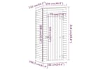 vidaXL 318200 Garden Storage Shed 100x110x218cm Impregnated Pinewood vidaXL 318200 Garden Storage Shed 100x110x218cm Impregnated Pinewood