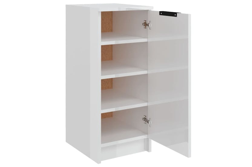 vidaXL 811418 Shoe Cabinet High Gloss White 30x35x70cm Engineered Wood vidaXL 811418 Shoe Cabinet High Gloss White 30x35x70cm Engineered Wood