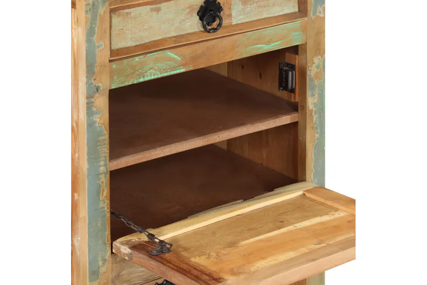 vidaXL 243974 4-layer Shoe Cabinet With Drawer Solid Reclaimed Wood vidaXL 243974 4-layer Shoe Cabinet With Drawer Solid Reclaimed Wood