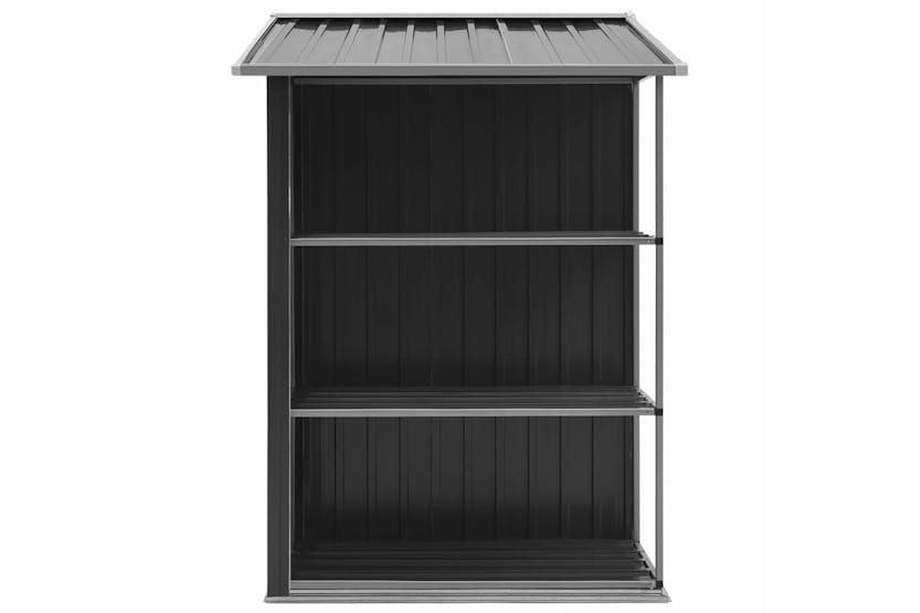 vidaXL 47106 Garden Shed With Rack Anthracite 205x130x183cm Iron vidaXL 47106 Garden Shed With Rack Anthracite 205x130x183cm Iron