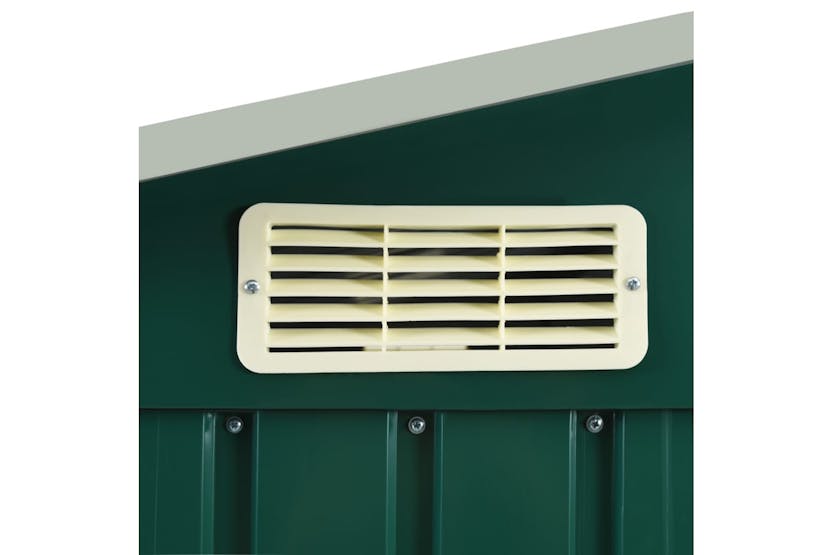 vidaXL 47104 Garden Shed With Rack Green 205x130x183cm Iron vidaXL 47104 Garden Shed With Rack Green 205x130x183cm Iron