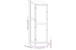 vidaXL 152186 Garden Shed 55x52x174.5cm Solid Wood Fir vidaXL 152186 Garden Shed 55x52x174.5cm Solid Wood Fir