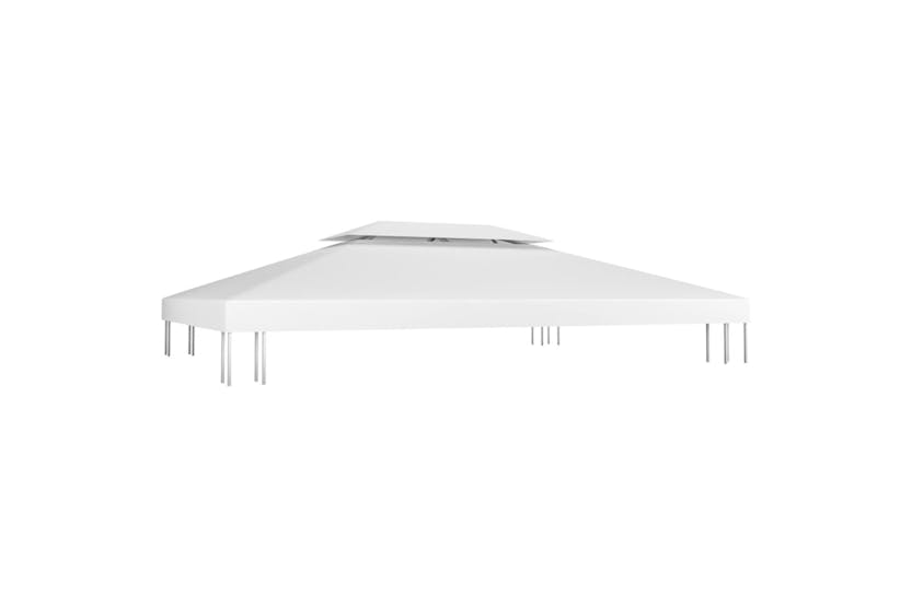 vidaXL 312077 2-tier Gazebo Top Cover 310 G/m² 4x3 M White vidaXL 312077 2-tier Gazebo Top Cover 310 G/m² 4x3 M White