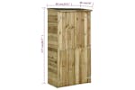 vidaXL 45138 Garden Tool Storage Shed Pinewood 85x48x177cm vidaXL 45138 Garden Tool Storage Shed Pinewood 85x48x177cm