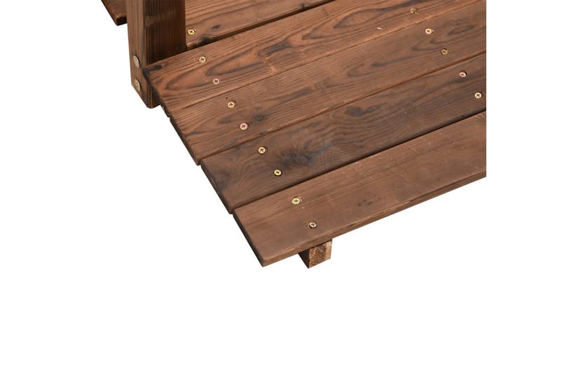 vidaXL 363356 Garden Bridge With Railings 150x67x56cm Solid Wood Spruce vidaXL 363356 Garden Bridge With Railings 150x67x56cm Solid Wood Spruce