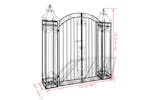 vidaXL 40905 Ornamental Garden Gate Wrought Iron 122x20.5x134cm vidaXL 40905 Ornamental Garden Gate Wrought Iron 122x20.5x134cm