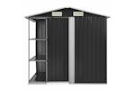 vidaXL 47106 Garden Shed With Rack Anthracite 205x130x183cm Iron vidaXL 47106 Garden Shed With Rack Anthracite 205x130x183cm Iron