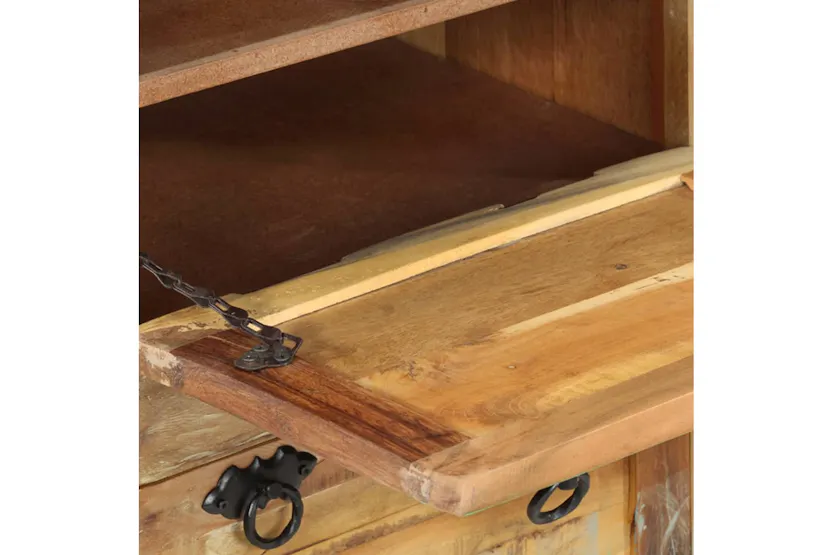 vidaXL 243974 4-layer Shoe Cabinet With Drawer Solid Reclaimed Wood vidaXL 243974 4-layer Shoe Cabinet With Drawer Solid Reclaimed Wood