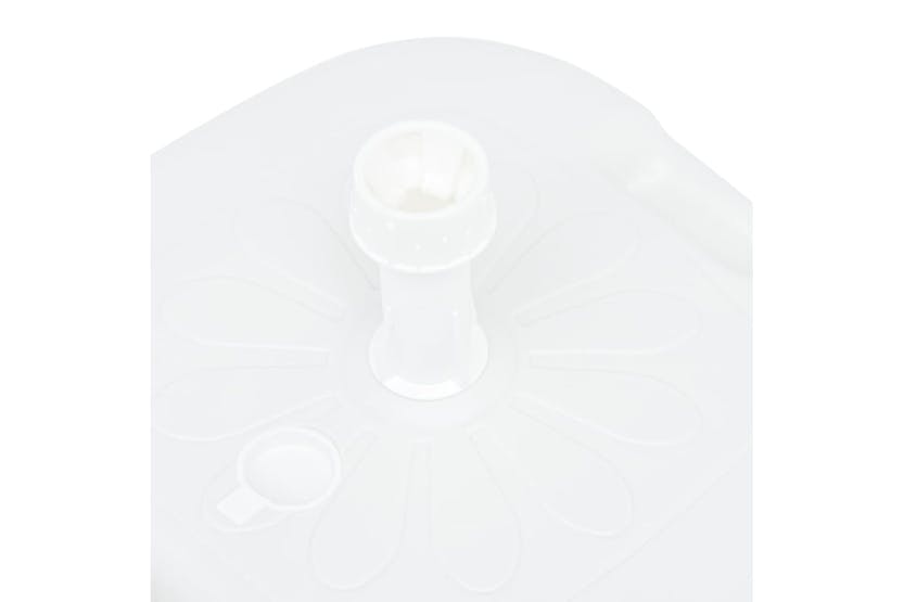 vidaXL 48773 Umbrella Base Sand/water Filled 16 L White Plastic vidaXL 48773 Umbrella Base Sand/water Filled 16 L White Plastic