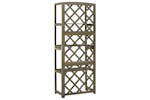 vidaXL 316410 Trellis With Shelves Grey 55x30x140cm Solid Fir Wood vidaXL 316410 Trellis With Shelves Grey 55x30x140cm Solid Fir Wood