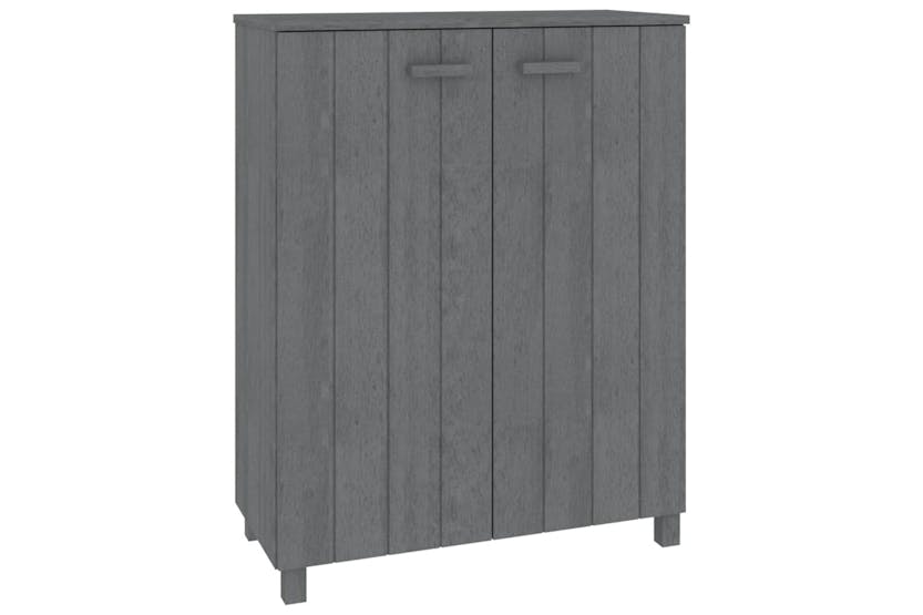 vidaXL Shoe Cabinet Hamar Dark Grey 85x40x108cm Solid Wood Pine vidaXL Shoe Cabinet Hamar Dark Grey 85x40x108cm Solid Wood Pine