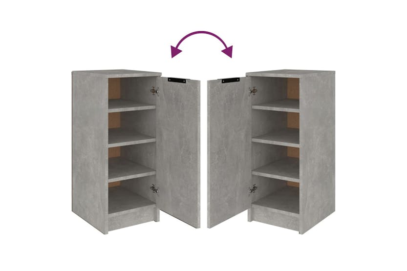 vidaXL 811416 Shoe Cabinet Concrete Grey 30x35x70cm Engineered Wood vidaXL 811416 Shoe Cabinet Concrete Grey 30x35x70cm Engineered Wood