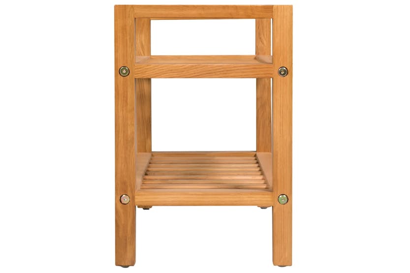 vidaXL 244208 Shoe Rack With 2 Shelves 50x27x40cm Solid Oak Wood vidaXL 244208 Shoe Rack With 2 Shelves 50x27x40cm Solid Oak Wood