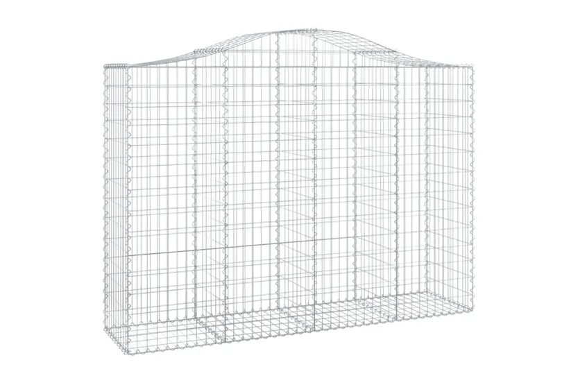 vidaXL 153397 Arched Gabion Basket 200x50x140/160cm Galvanised Iron vidaXL 153397 Arched Gabion Basket 200x50x140/160cm Galvanised Iron