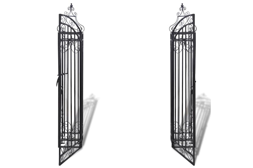 vidaXL 40905 Ornamental Garden Gate Wrought Iron 122x20.5x134cm vidaXL 40905 Ornamental Garden Gate Wrought Iron 122x20.5x134cm
