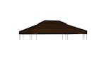 Vidaxl 2-tier Gazebo Top Cover 310 G/m2 4x3 M Brown Vidaxl 2-tier Gazebo Top Cover 310 G/m2 4x3 M Brown