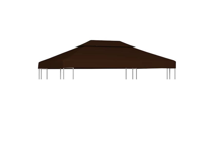 Vidaxl 2-tier Gazebo Top Cover 310 G/m2 4x3 M Brown Vidaxl 2-tier Gazebo Top Cover 310 G/m2 4x3 M Brown