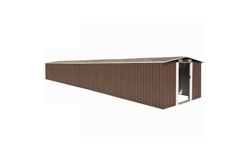 vidaXL 47039 Garden Shed Brown 257x990x181cm Galvanised Steel vidaXL 47039 Garden Shed Brown 257x990x181cm Galvanised Steel