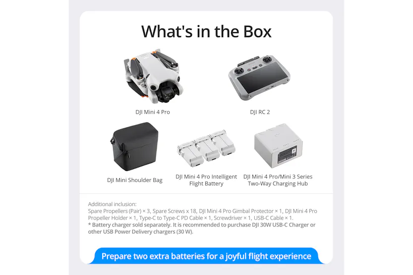 DJI Mini 4 Pro Fly More Combo RC 2 with Remote Screen Controller DJI Mini 4 Pro Fly More Combo RC 2 with Remote Screen Controller
