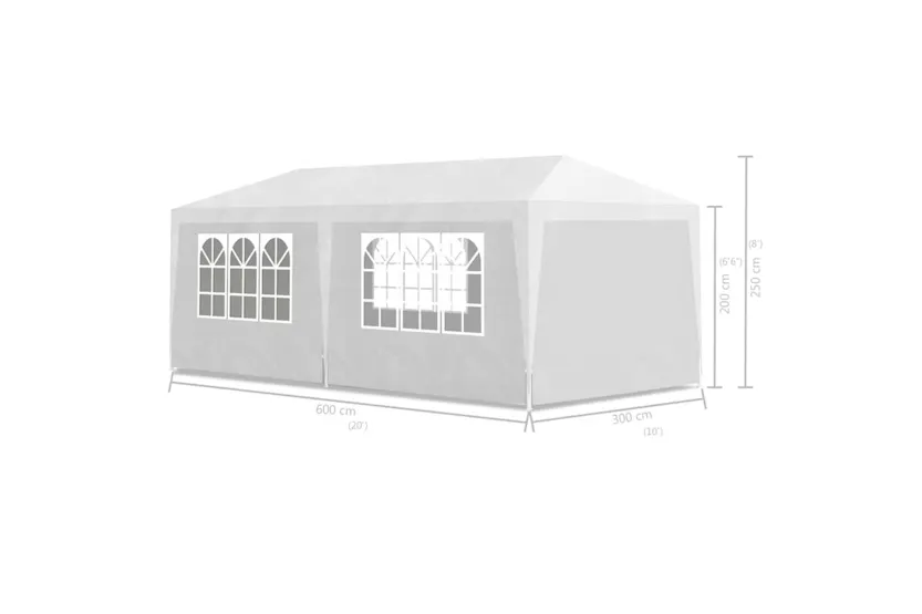 vidaXL 90336 Party Tent 3x6 M White vidaXL 90336 Party Tent 3x6 M White