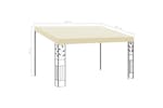 vidaXL 47998 Wall-mounted Gazebo 4x3x2.5 M Cream vidaXL 47998 Wall-mounted Gazebo 4x3x2.5 M Cream