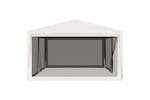 vidaXL 48523 Party Tent With 4 Mesh Sidewalls 4x6 M White vidaXL 48523 Party Tent With 4 Mesh Sidewalls 4x6 M White