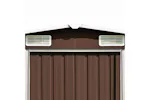 vidaXL 143355 Garden Shed 257x580x181cm Metal Brown vidaXL 143355 Garden Shed 257x580x181cm Metal Brown