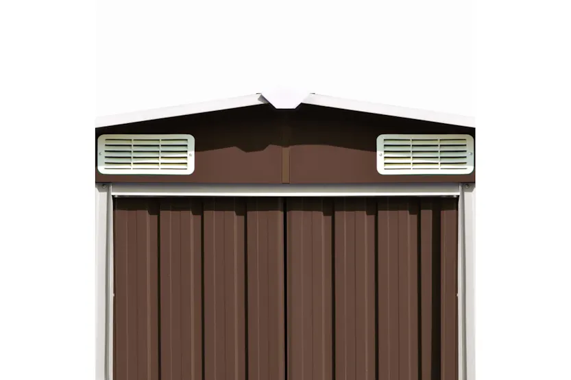 vidaXL 143355 Garden Shed 257x580x181cm Metal Brown vidaXL 143355 Garden Shed 257x580x181cm Metal Brown