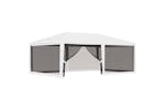 vidaXL 48523 Party Tent With 4 Mesh Sidewalls 4x6 M White vidaXL 48523 Party Tent With 4 Mesh Sidewalls 4x6 M White