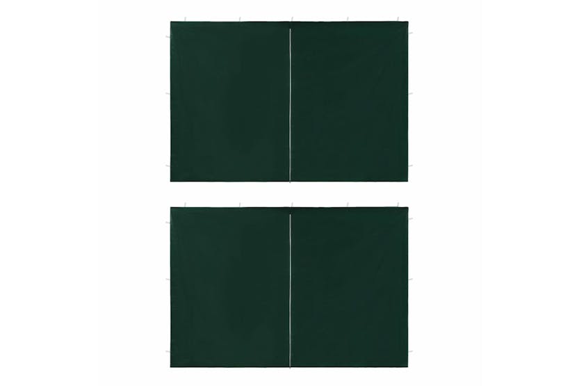 vidaXL 45130 Party Tent Doors 2 Pcs With Zipper Green vidaXL 45130 Party Tent Doors 2 Pcs With Zipper Green