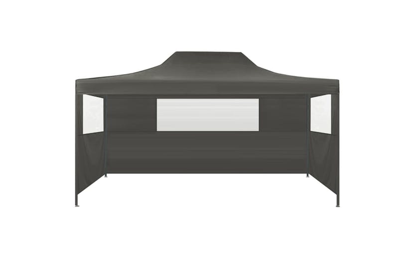vidaXL 44973 Foldable Tent With 3 Walls 3x4.5 M Anthracite vidaXL 44973 Foldable Tent With 3 Walls 3x4.5 M Anthracite