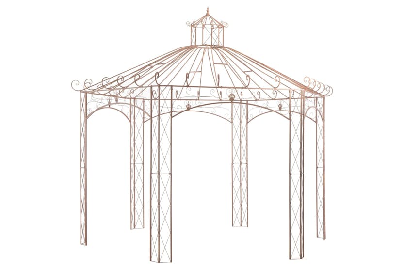 vidaXL 45439 Garden Pavilion Antique Brown 4 M Iron vidaXL 45439 Garden Pavilion Antique Brown 4 M Iron