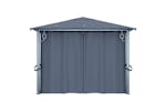 vidaXL 48045 Gazebo With Curtain 400 X 300cm Anthracite Aluminium vidaXL 48045 Gazebo With Curtain 400 X 300cm Anthracite Aluminium