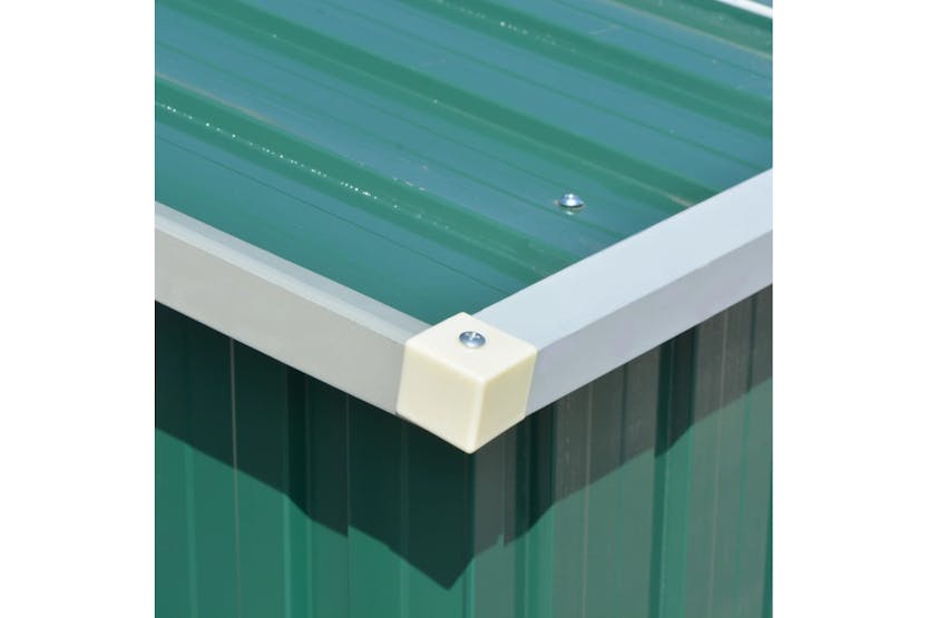 vidaXL 143344 Garden Shed 257x392x181cm Metal Green vidaXL 143344 Garden Shed 257x392x181cm Metal Green