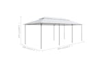 vidaXL 310072 Gazebo 600x298x270cm White 180g/m² vidaXL 310072 Gazebo 600x298x270cm White 180g/m²